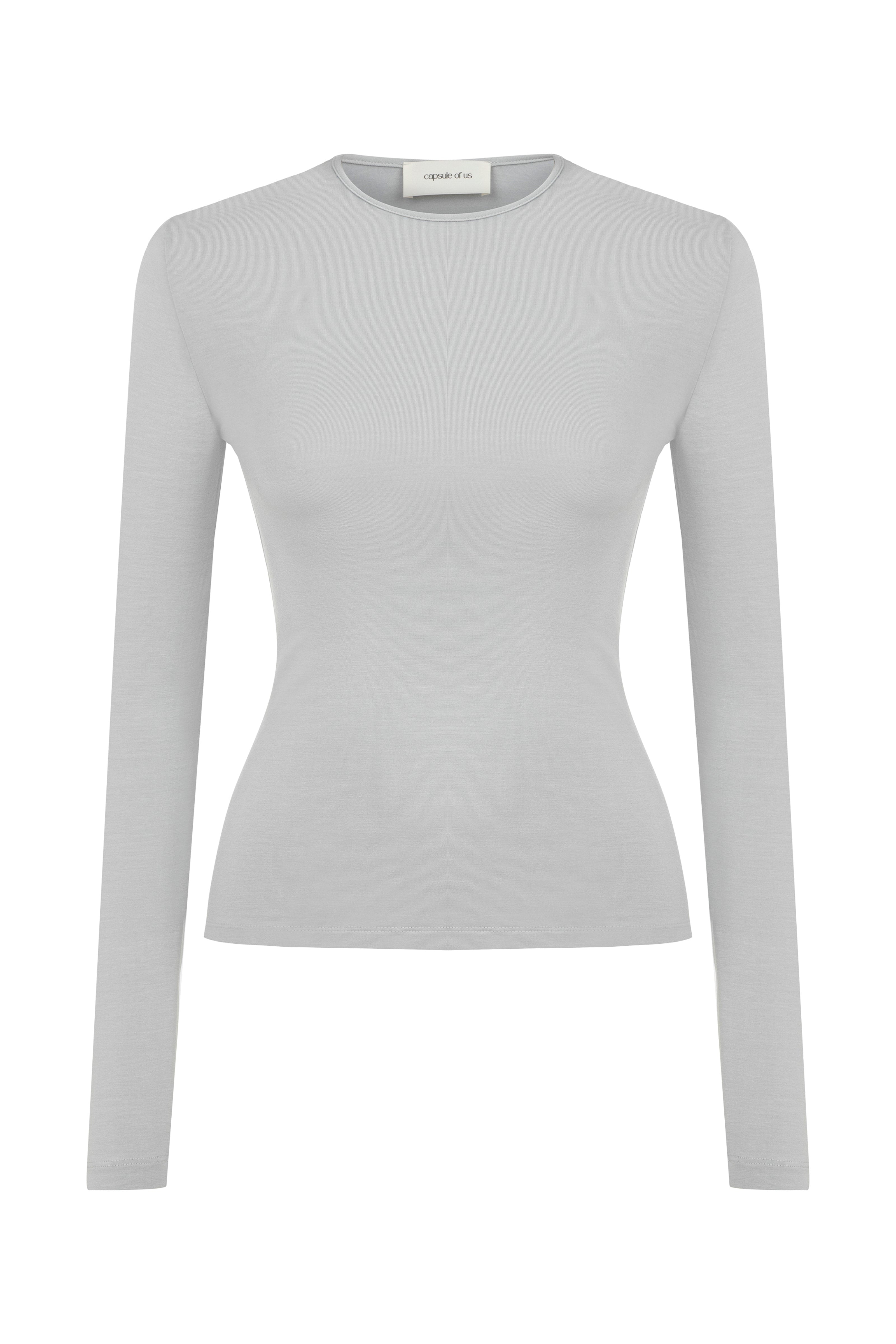 IDA JERSEY UZUN KOLLU TOP X LIRA MİNİ TAYT ŞORT - GRİ TAKIM