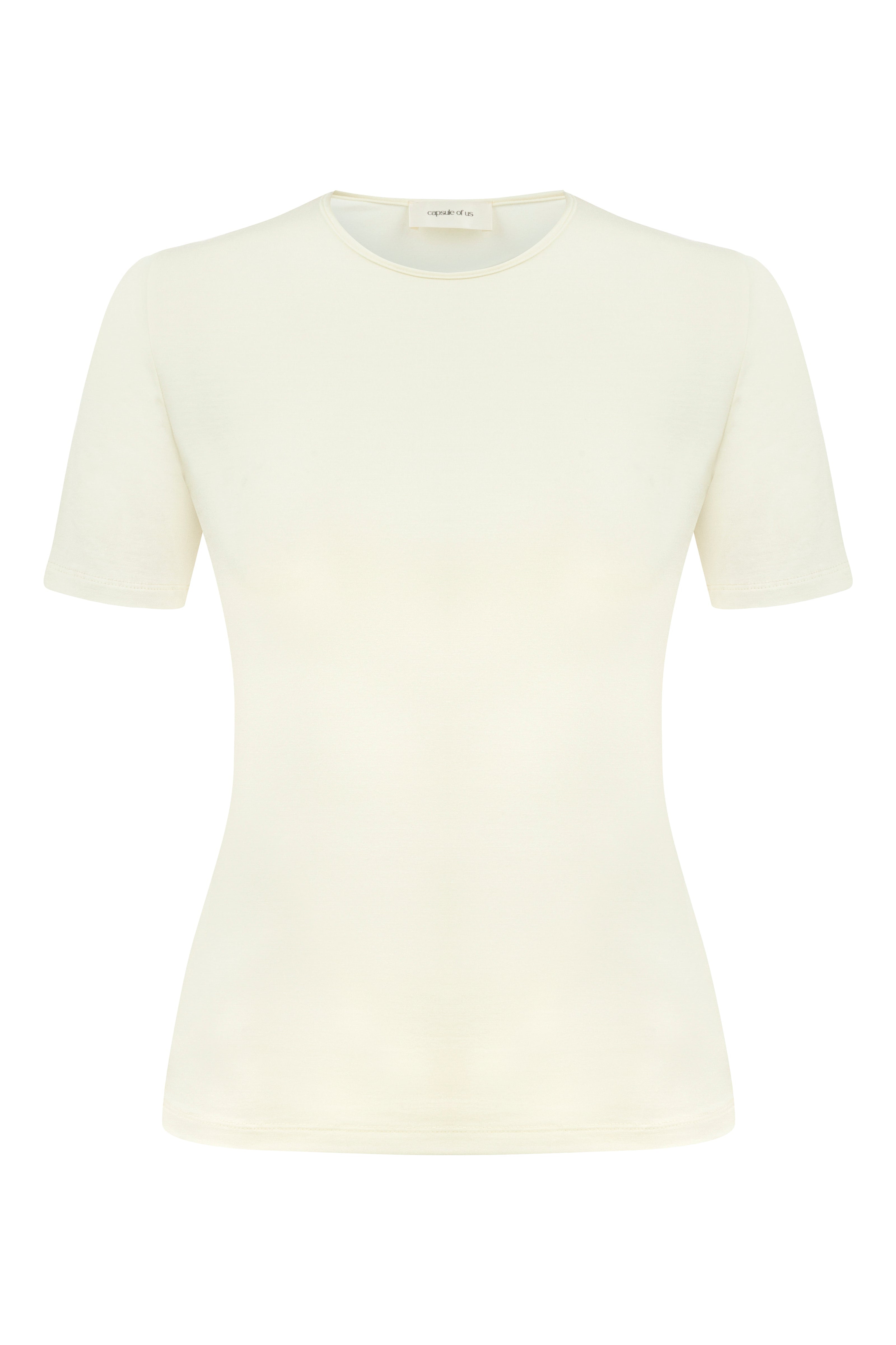 FINN JERSEY KISA KOLLU TOP - SARI