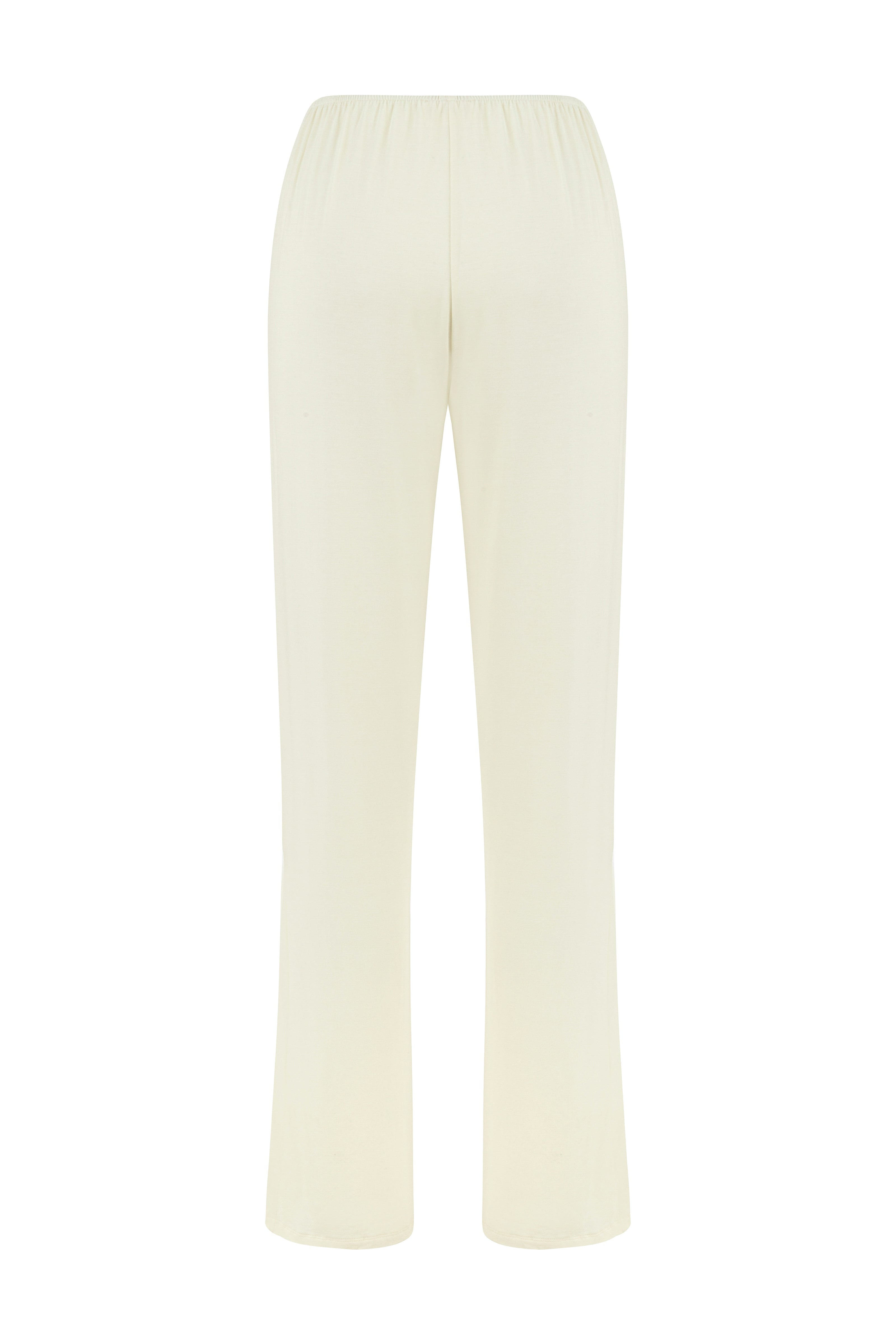 FINN JERSEY TAKIM - SARI (KISA KOLLU TOP, PANTOLON)