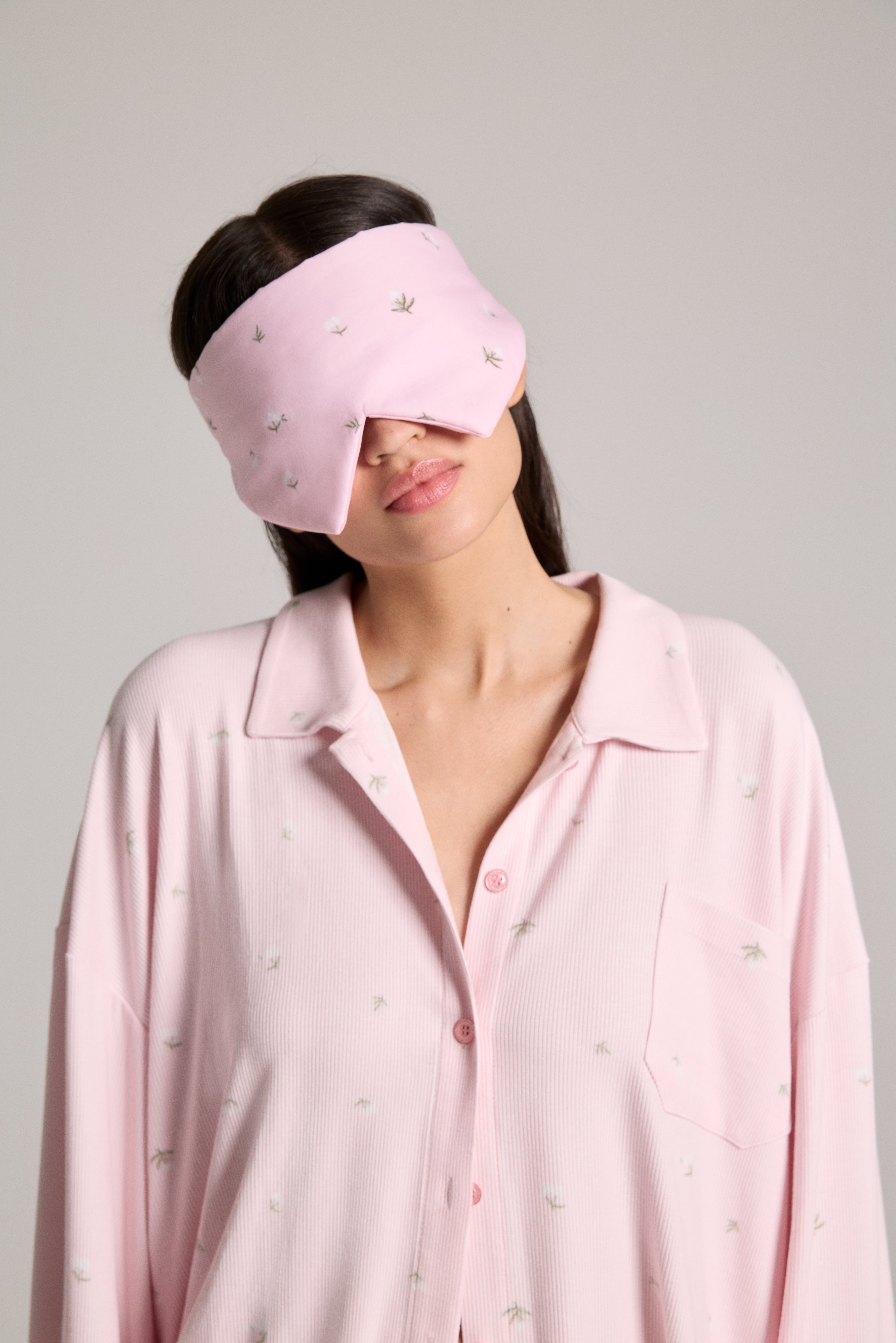 HYPNOS UYKU MASKESİ - DESENLİ PEMBE