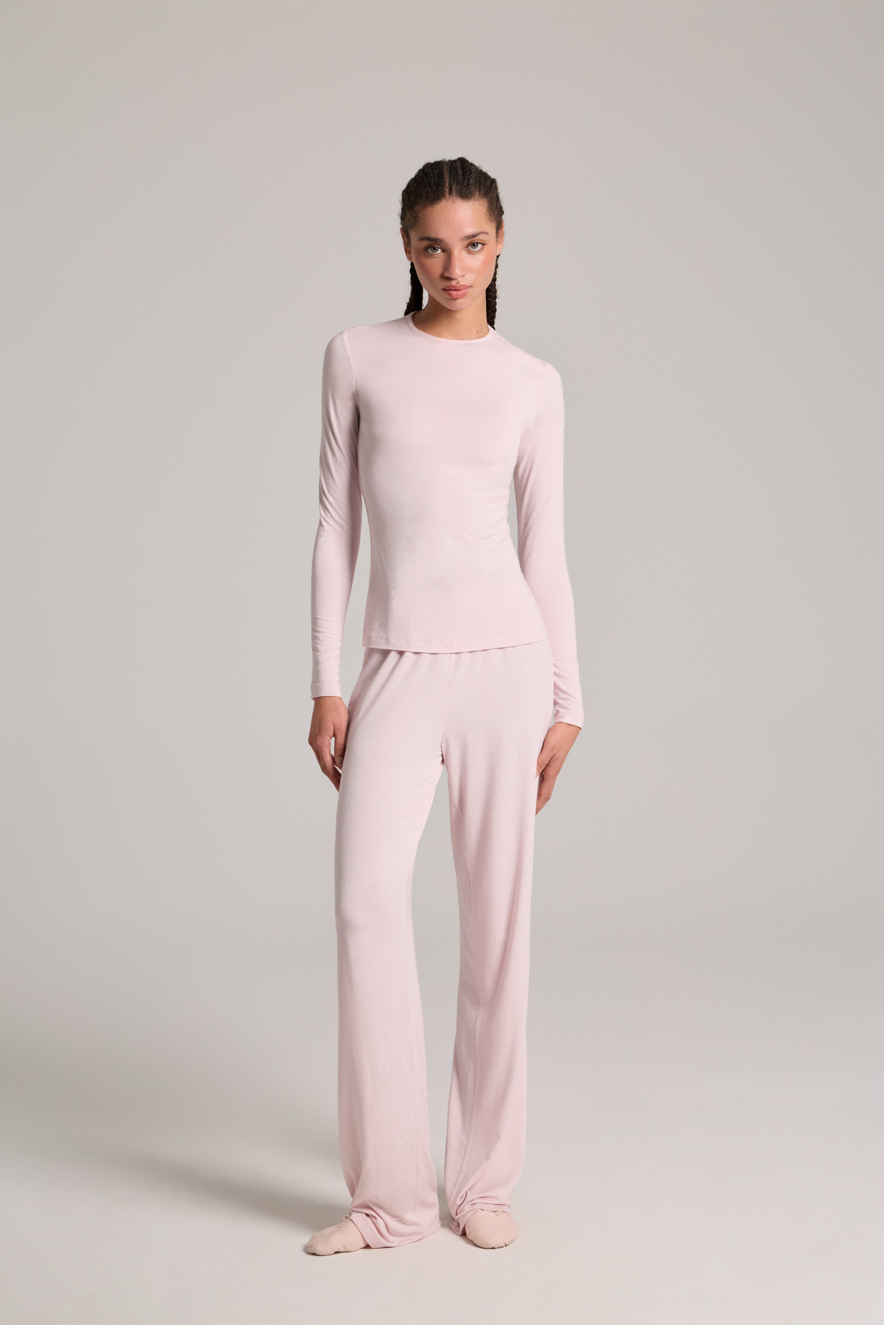 FINN JERSEY TAKIM - PEMBE (UZUN VE KISA KOLLU TOP, PANTOLON)