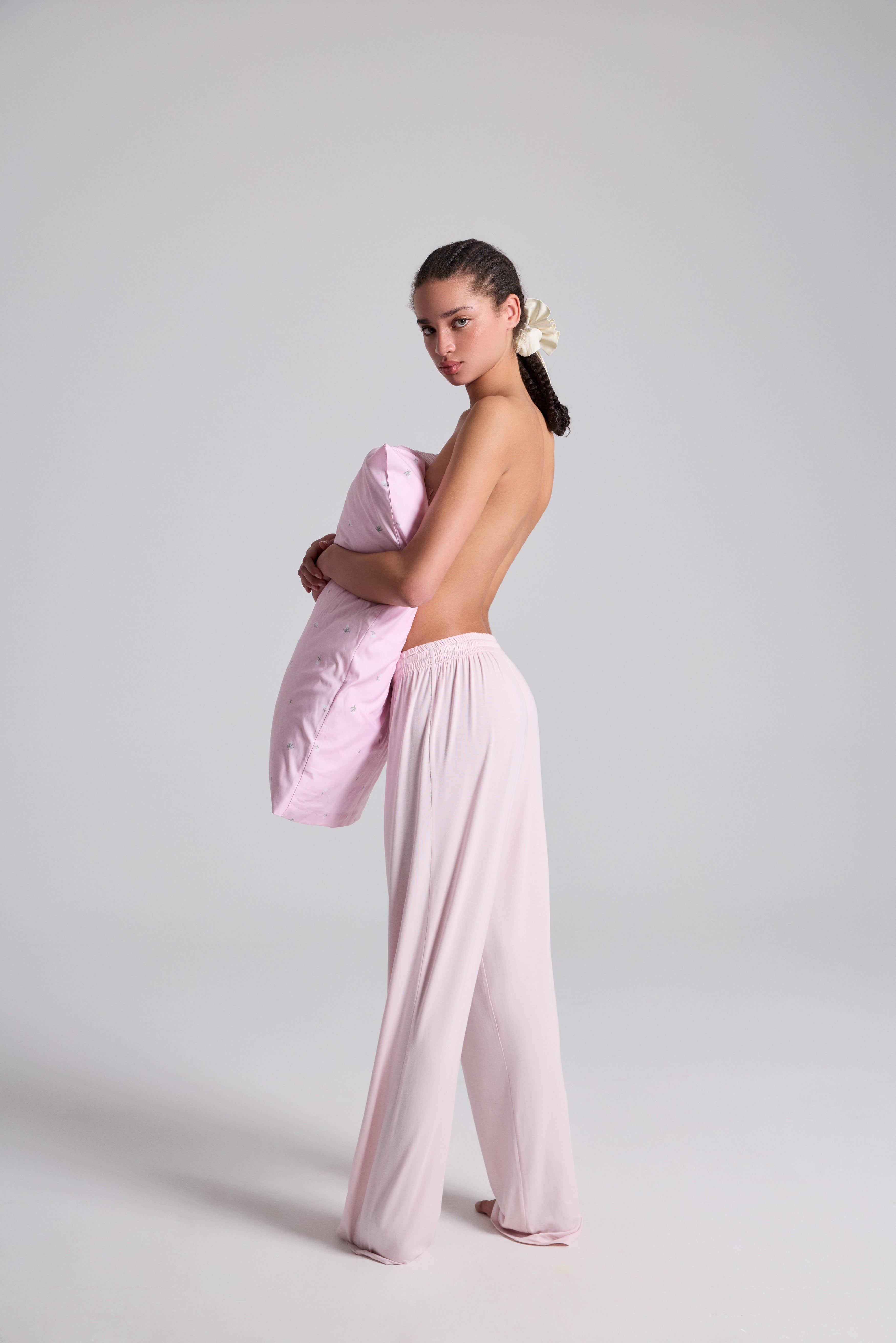 ZOE LOUNGE PANTOLON - PEMBE