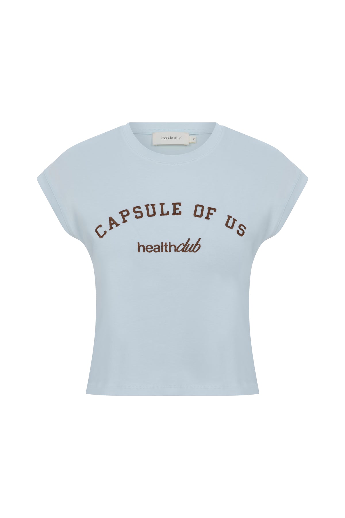 NOA takım mavi nakış logo detayı – Capsule of Us