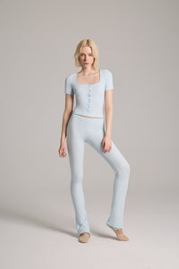 LYRA RİBANA TAKIM - MAVİ (TOP, PANTOLON)
