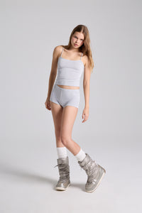 ISLA TANK TOP X LIRA MİNİ TAYT ŞORT - GRİ TAKIM